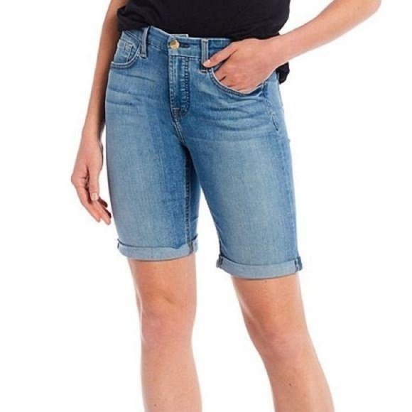7 for All Mankind Bermuda Length Denim Shorts Blue Size 25